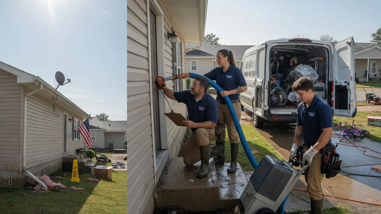Ceiling Water Damage Restoration in Cambridge, KS near me